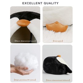 JanYoo Guinea Pig Hideout Guinea Pig Bed Small Animal House Washable Pet Bed Cage Accessories for Hamster Ferret Mouse Chinchillas Bearded Dragons and Rats(Penguin,S)