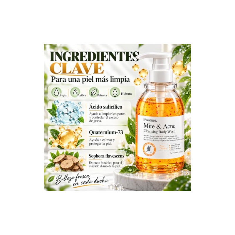 Gel Exfoliante de Ducha, 250ml Cleansing Body Wash