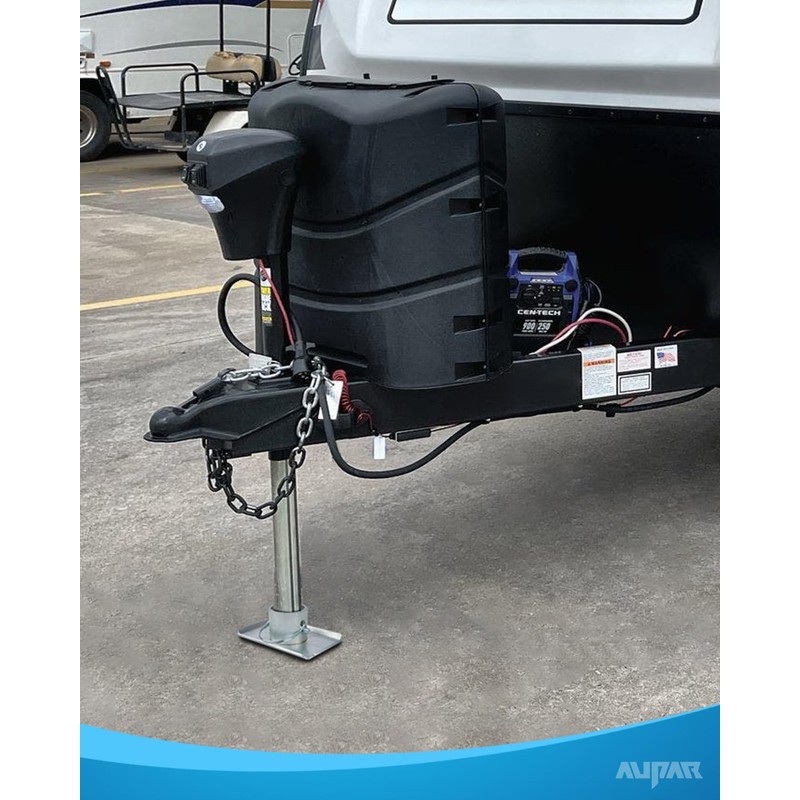 Aupar Trailer Jack Foot Plate with Pin Base, 5000lbs Capacity
