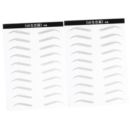 WOONEKY 2sheets Eyebrow Stickers Hair-like Simulation for Natural Look Easy Application for Sparse Brows Eyebrow Makeup Tool for Women