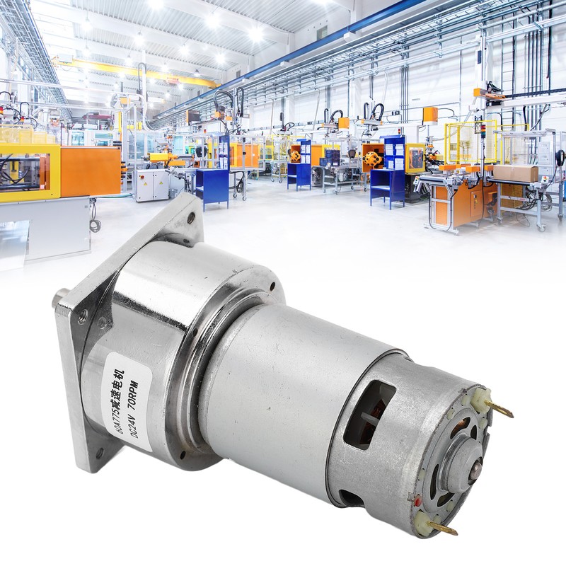 DC Geared Motor Self Locking Aluminum Alloy Shell Brass Coil