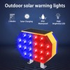 QXMH Solar Strobe Warning Light,High Bright Outdoor LED Flashing Light