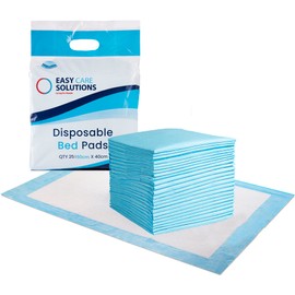 100 x Easy Care Solutions 40 x 60 cm | Disposable Incontinence Bed Pads, Underpads, Bed Mats, Mattress Protectors, Incontinence Pads, Waterproof Bed Sheets for Babies, Children & Adults | 4 Pack of 25