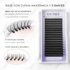 Blister Extensiones De Pestañas U-shaped Shape Mink Yy Lash