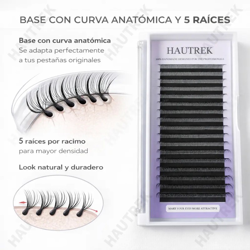 Blister Extensiones De Pestañas U-shaped Shape Mink Yy Lash