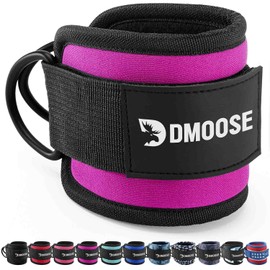 Tobillo Correa para máquinas de Cable por dmoose Fitness – Fuerte, doble D-Ring, Comfort Fit neopreno ajustable – PREMIUM tobillo Puños de para mejorar ABS, GLUTE & Leg entrenamientos – para Hombres y Mujeres