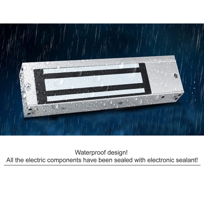Mageway Waterproof 12VDC 24VDC Heavy Duty Magnetic Door Lock Gate