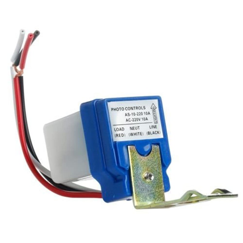 Photocell Sensor Switch Waterproof Light Control Sensor Auto On/Off for