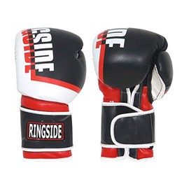Ringside Bullet Sparring Gloves, Black/Red, 16 oz (RP3 BK/RD 16OZ)