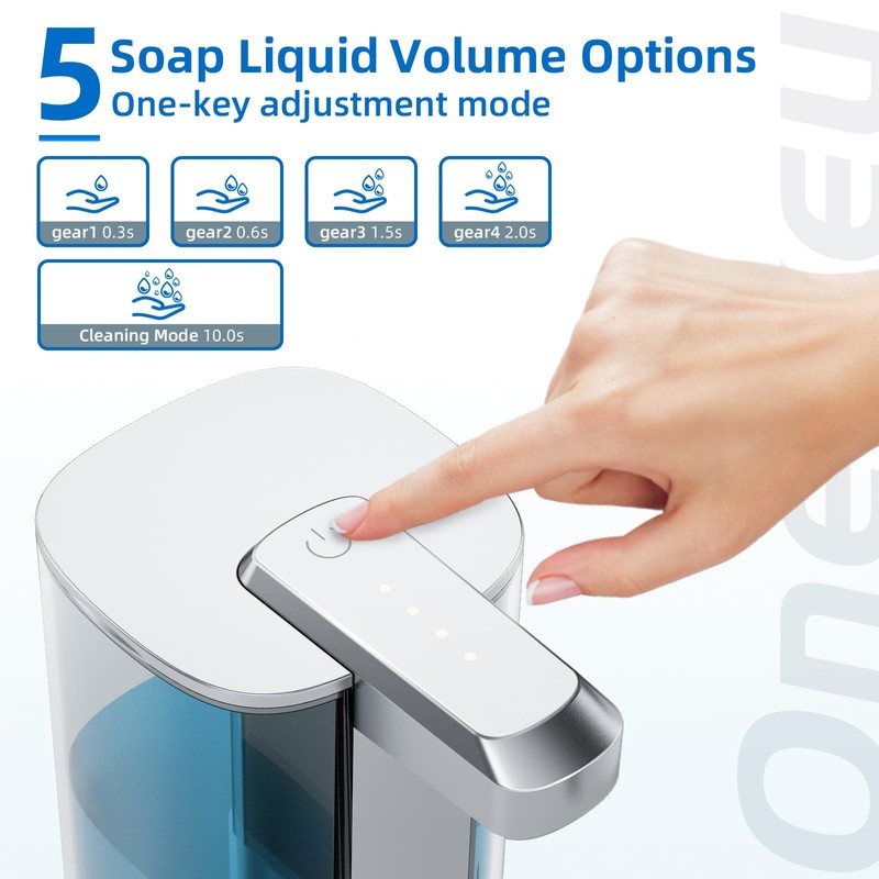 Automatic Liquid Soap Dispenser, 17oz, Touchless, Hands-Free Soap Dispenser, 4
