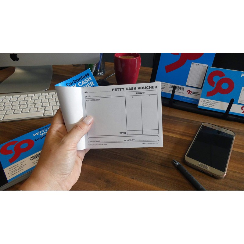 Cherry Carbonless NCR Petty Cash Voucher Duplicate Books A6 50