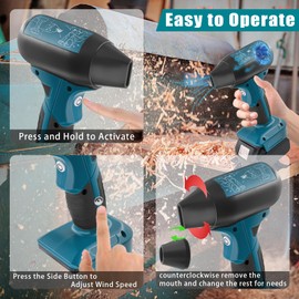 Jet Fan Mini Air Blower Brushless High-Speed Motor fit for Makita 18V Battery Leaf Blower,Jet Dry Blower,Air Duster for Outing Jobsite & Car-Service(Battery not Included)