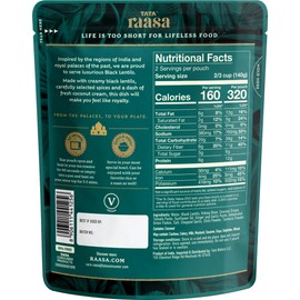 Tata Raasa Royal Black Lentils, Vegan Friendly, Non-GMO, 10 Ounce (Pack of 6)