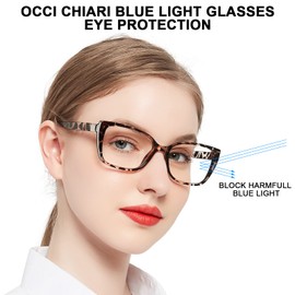 OCCI CHIARI Bifocal Reading Glasses Womens Blue light Blocking Readers 1.0 1.5 2.0 2.5 3.0 3.5(3.0 Gray