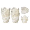 sourcing map 200 Pcs Tulip Baking Cups Cupcake Muffins Liners