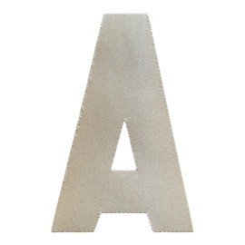 Hockey Jersey Alternate Assistant Captain Patch, Letter A, Iron On Twill, 4”, Vegas Gold