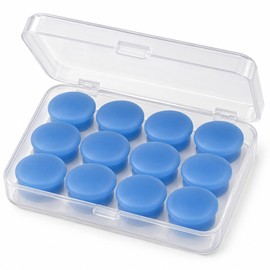 Silicone Ear Plugs for Sleeping – 12 Pcs (6 Pairs) Reusable Soft Noise Reduction Earplugs for Swimming and Travel with Case