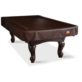 BEARCOVER Heavy Duty Leatherette Billiard Pool Table Cover, Waterproof & Tearproof Cover for Pool Table 7/8/9FT 8Feet-Chestnut