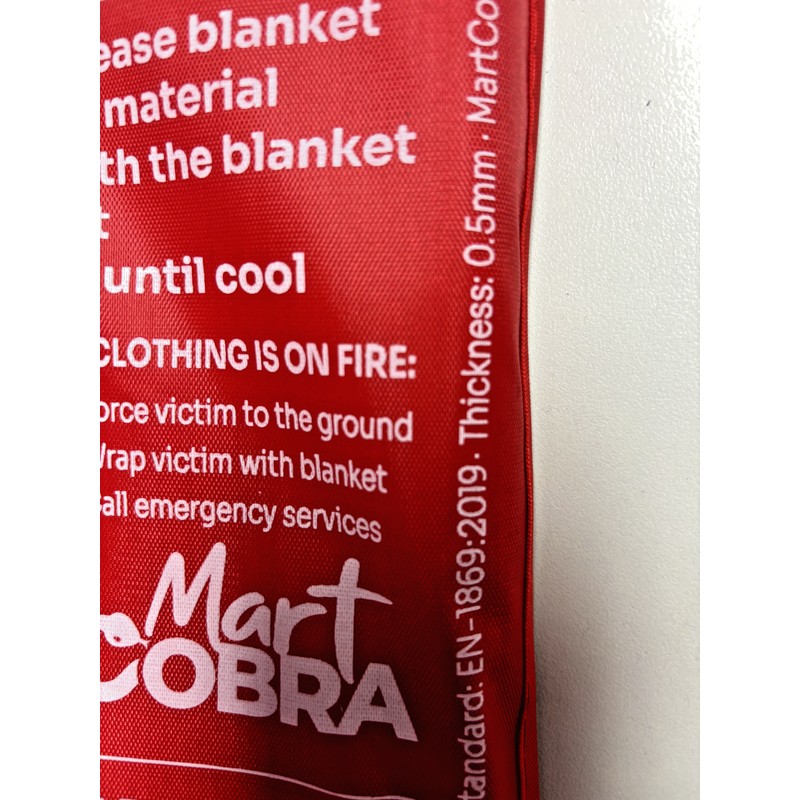 Mart Cobra 2 PACK FIRE BLANKET Fiberglass Cobra Emergency Home