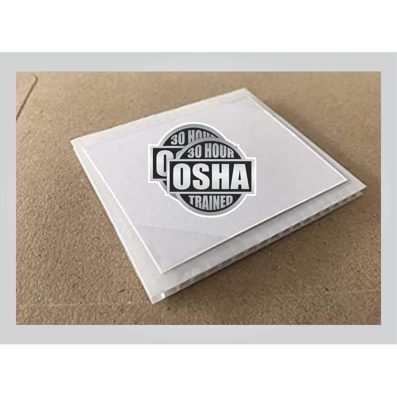 30 Hour OSHA Trained Circle (2 Pack) Vinyl Hard Hat