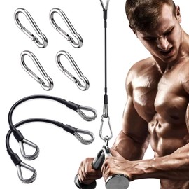 KUBDPQOR gym accessories, exercise bands – Essential Accessories Including Exercise Bands and Tricep Rope for Optimal Workout Efficiency