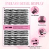 DEFSAP DEFSAP DIY Eyelash Extension Kit, 240pcs lash Extension Kit