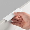 JNRFTY Pack of 10 White Handles Hidden Modern Furniture Handles