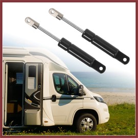 HEROFFIX 2 Pcs 4 Inch 5Ibs/22N Black Lift Supports Struts Shocks Gas Spring Universal for RV Car Truck Boat Window Cabinet Door Cover Lids Replace Parts