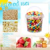 30 Pack 34 oz Clear Plastic Cups with Dome Lids