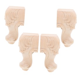 Operitacx 4 Stück Möbelbeine Holz Ersatzbeine für Sofa und Schrank Stabile Holzfüße für Schränke und Betten Vielseitig Einsetzbar für Wohnzimmer und Schlafzimmer