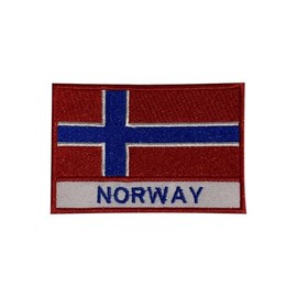 Norway Country Flag Patch Embroidered Applique Norway Country Flag Patch Iron On Patch Sew On Patch Emblem