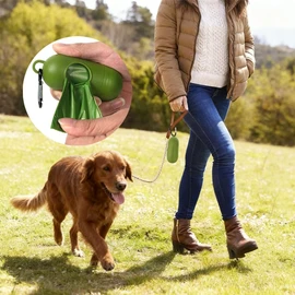 Dog Poop Bags with Dispenser - 150 Count Lavender Scented Poop Bags, Leak Proof and Extra Thick Pet Waste Bags, 1 Poop Bag Holder and 150 Bags for Dog Walking and Cats