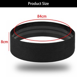 Syiyunran Resistance Bands Fitnessbänder - Schwarz 84 x 8 cm, Widerstandsbänder für Krafttraining Muskelaufbau hip Beintraining Gymnastikband Workout Yoga Pilates Widerstand Klimmzüge