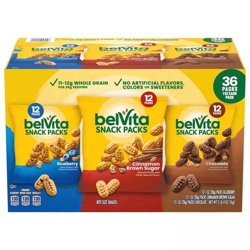 belVita Bites Breakfast Biscuits Variety Pack (1 oz., 36 pk.)