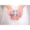 DeniferyBridal - Peine para el pelo, diseño clásico, color azul