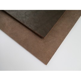 Cuadrado de cuero precortado de 9 onzas, piezas precortadas de cuero de grano completo para fundas de cuchillos, fundas, cubiertas y otras manualidades. (Marrón, 12 x 12 pulgadas)
