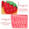 FOMIYES Cute Strawberry Headband Set Face Washing Hairband for Women