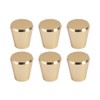Pidynx 6 Pack Gold Cabinet Knobs 1" Drawer Knobs Aluminum