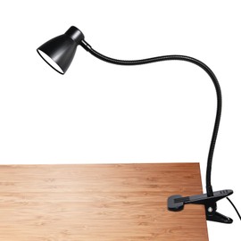 CeSunlight Clamp Desk Lamp, Clip on Reading Light, 3000K-6500K Adjustable Color Temperature, Multiple Illumination Modes, CRI>90, 6Watts (Adapter Not Included)