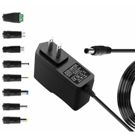 5V 2A AC Adapters 5V Power Adapter Charger DC Power Supply for Regulated Switching with 8 Tips for 2000mA 1500mA 1000mA 900mA 850mA 800mA 700mA 600mA 500mA Universal Electronics