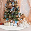 Dremisland Christmas Tree Skirt 48 inches White Christmas Tree Skirt