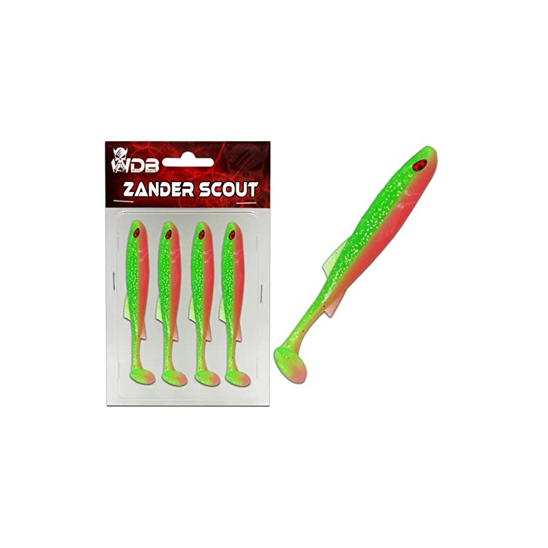 Wild Devil Baits Zander Scout Rubber Fish Shad Zander Bait
