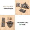 2PCS Antique Folding Hinges with Screws Hinge & 1 PCs