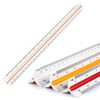 Scale Ruler, Plastic Triangular Scale, 30 cm Architecture Ruler, Triangular