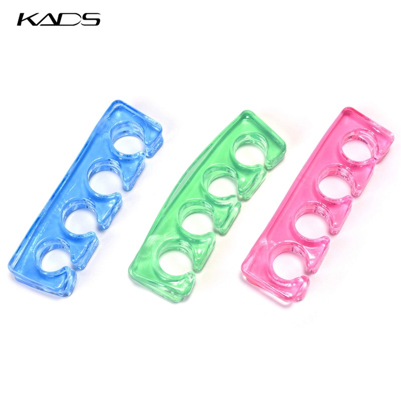 KADS 2pcs/pair Silicone Toe Separator Nail Art Manicure Finger Feet