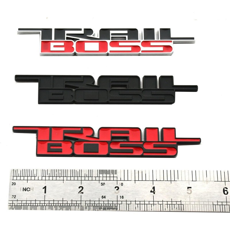 2019-2024 Trail Boss Emblem Car Badge 3D Nameplate Replacement for