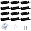 Accmuzzy Acrylic Record Wall Mount Pack of 12, Vinyl Wall