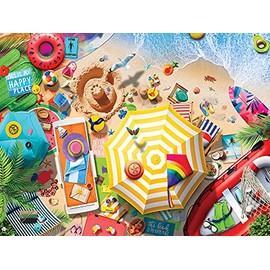 Masterpieces 1000 Piece Jigsaw Puzzle for Adults and Families - Greetings from The Beach - 19.25"x26.63"
