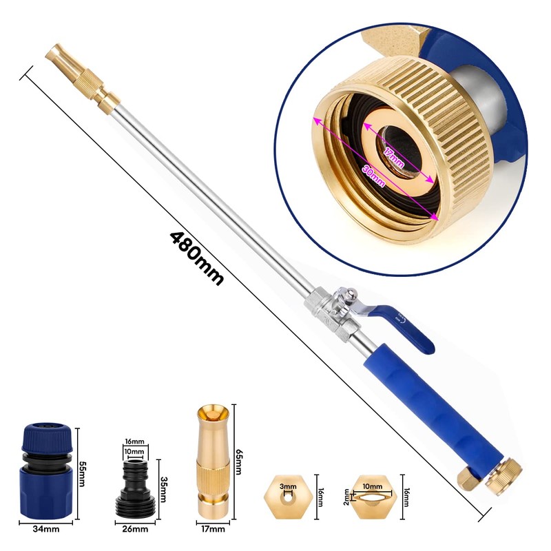 Lalafancy Pressure Washer Wand for Garden Hose Jet Nozzle Hydro