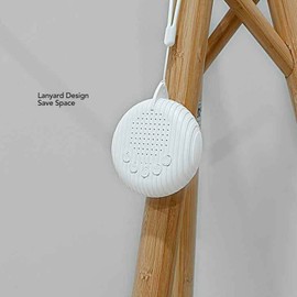 White Noise Machine, 3-Gang-Timing Zur Linderung von Angstzuständen, Tragbares Gerät mit 10 Natürlichen Wiegenlied-Musikgeräuschen für den Babyschlaf, Warmes Nachtlicht, Automatische Geräuscherkennung